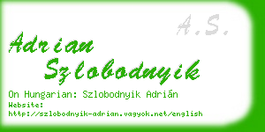 adrian szlobodnyik business card